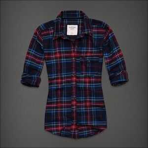 Abercrombie plaid shirt xs